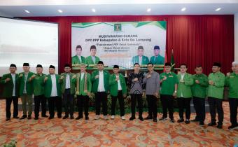 Bawaslu Lampung Hadiri Muscab PPP, Dorong Edukasi Politik Publik