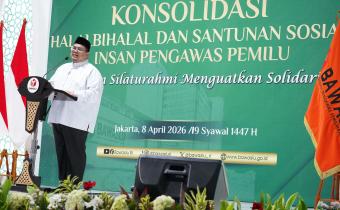 Halalbihalal Bawaslu, Bagja Ajak Jajaran Rawat Silaturahmi dan Nilai Ramadan