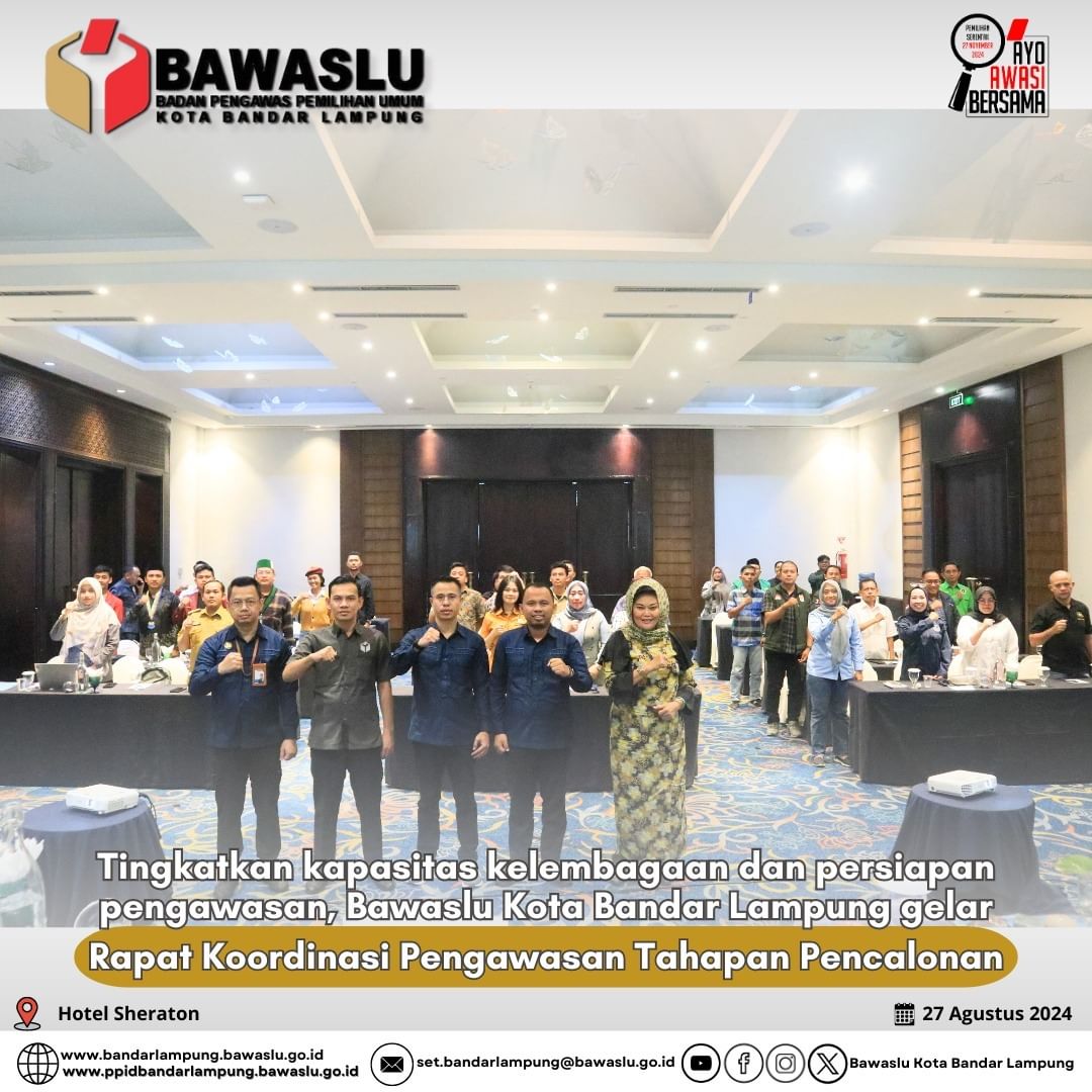 Rapat Koordinasi Pengawasan Tahapan Pencalonan