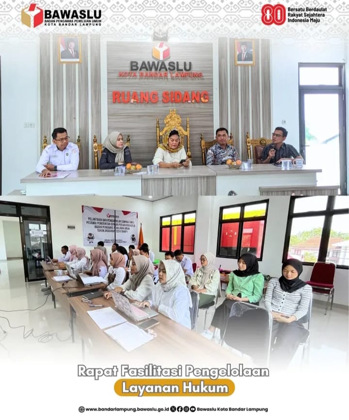 Bawaslu Kota Bandar Lampung Gelar Rapat Fasilitasi Pengelolaan Layanan Hukum