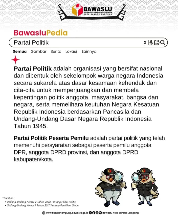 BawasluPedia: Mengenal Lebih Dekat Apa Itu Partai Politik