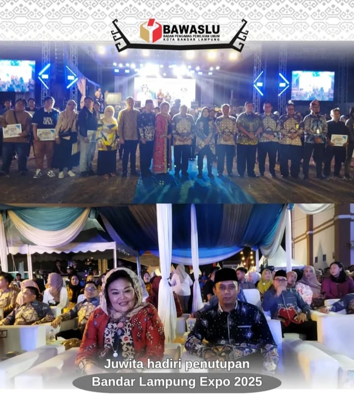 Anggota Bawaslu Kota Bandar Lampung Juwita Hadiri Penutupan Bandar Lampung Expo 2025
