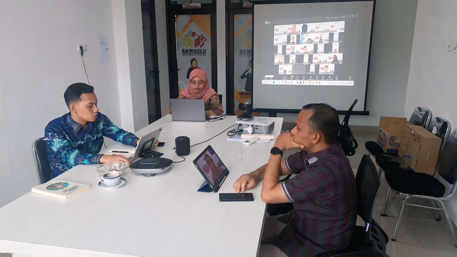 Sampaikan literasi kepemiliuan, anggota Bawaslu bandar Lampung menjadi pemateri pada P2P Gel. IV