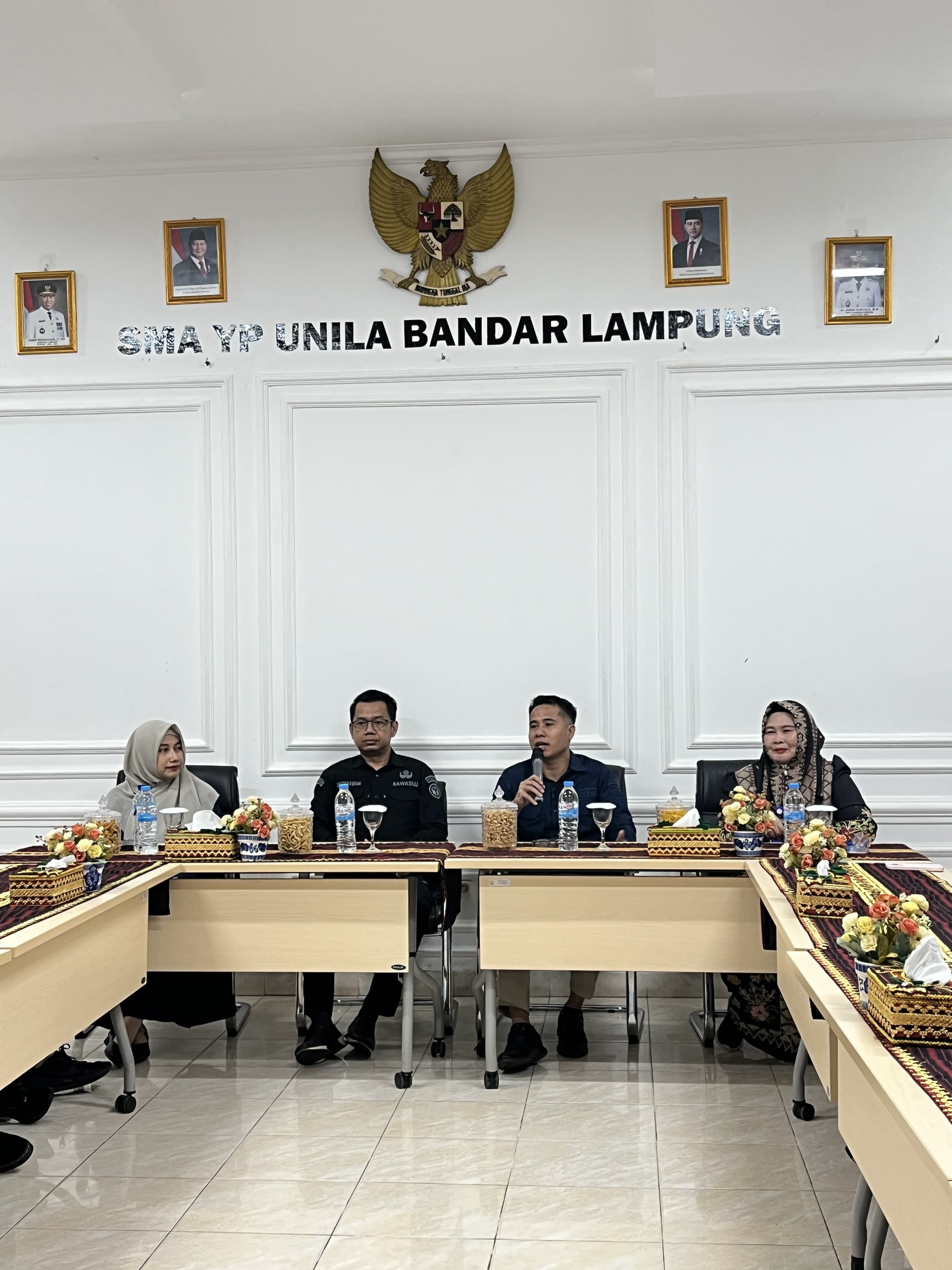 Bawaslu Kota Bandar Lampung Gelar Go To School di YP Unila, Dorong Kesadaran Demokrasi Pelajar