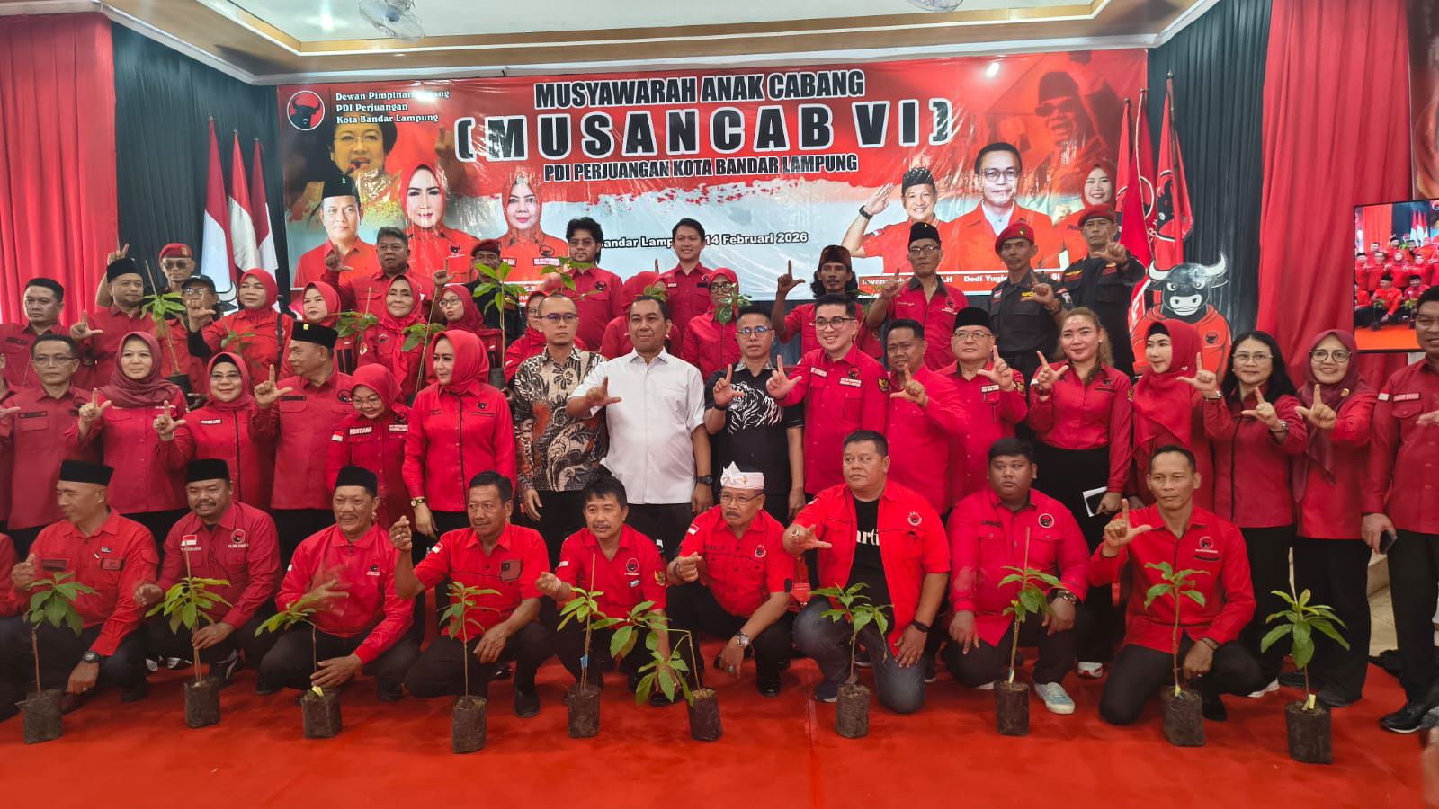 Komitmen Pengawasan Berkelanjutan, Apriliwanda Hadiri Musancab VI PDI - Perjuangan Kota Bandar Lampung