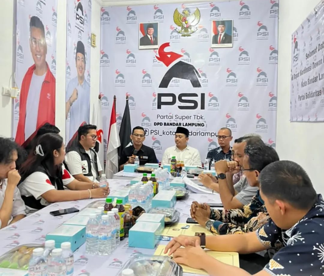 Lakukan Kordinasi Lanjutan, Bawaslu – KPU Koordinasi Pemutakhiran Data Parpol di DPD PSI Bandar Lampung