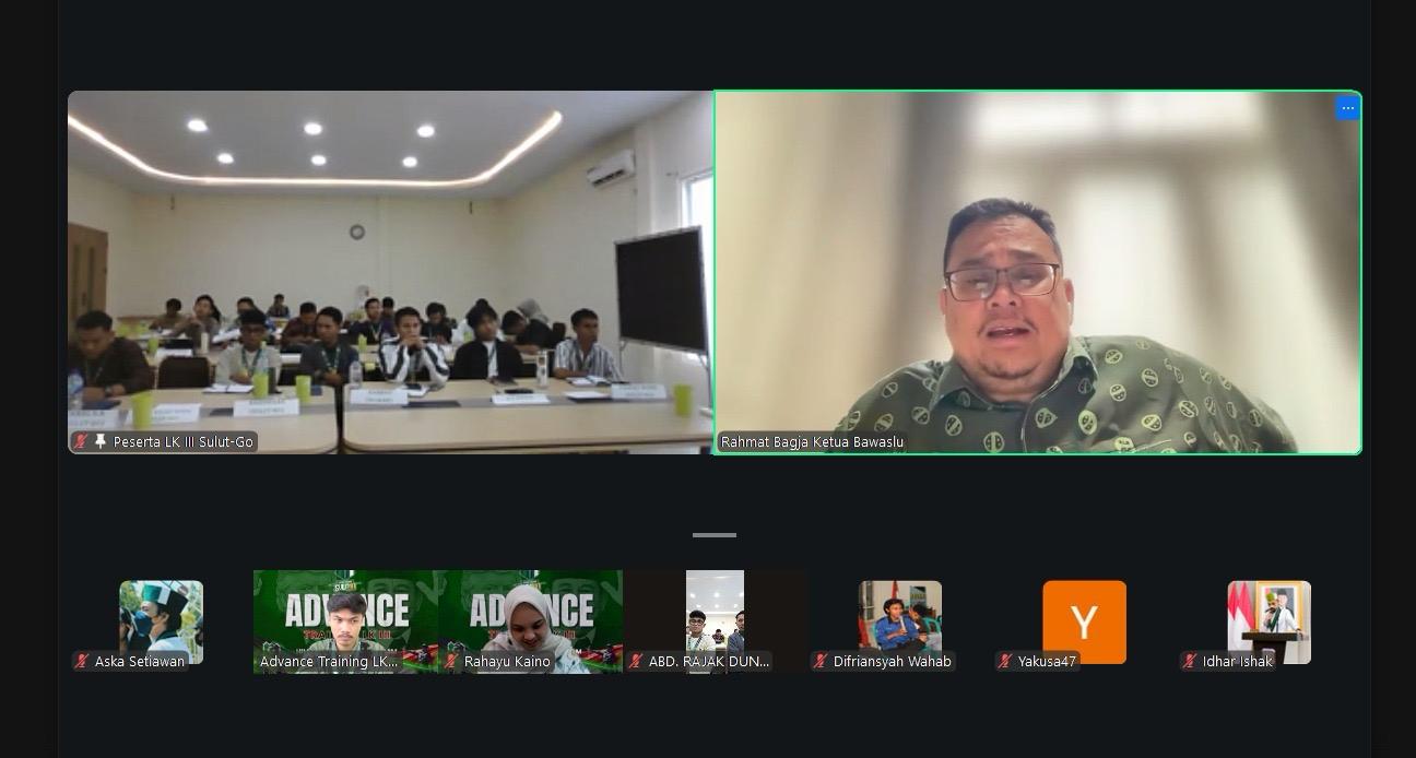 Pembekalan LK-III HMI Sulut-Gorontalo, Bagja: Demokrasi Berbasis Etik Penting