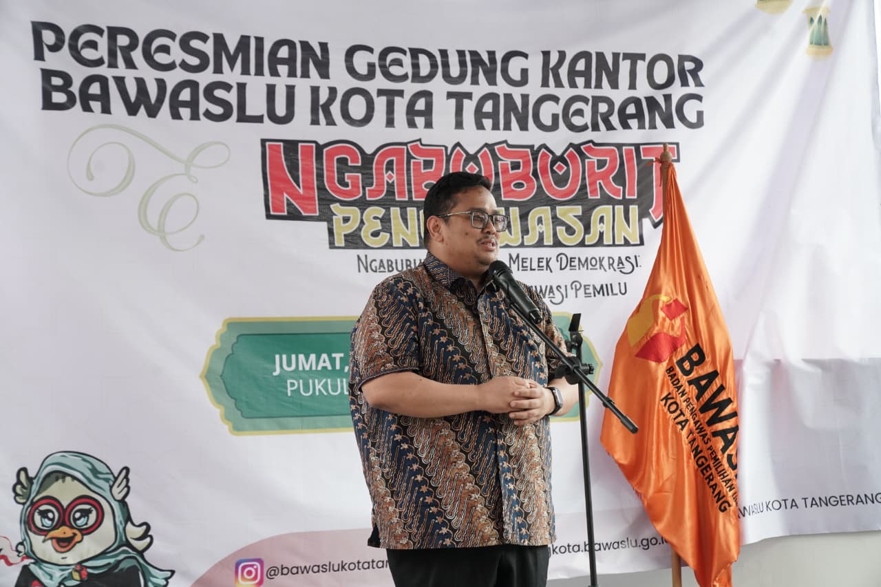 Resmikan Kantor Bawaslu Kota Tangerang, Bagja Harap Pengawasan Semakin Optimal