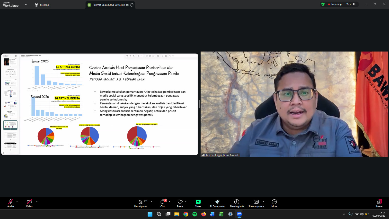 Bagja Ajak Humas Bawaslu Cepat, Cermat, dan Akurat Kelola Isu