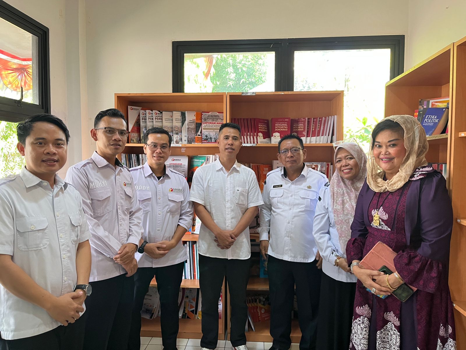 Bawaslu Kota Bandar Lampung Hadiri Launching Pojok Literasi, Perkuat Edukasi Kepemiluan di Masa Non Tahapan