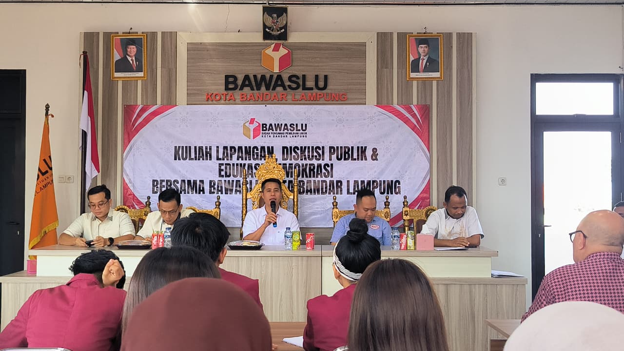 MoU Bawaslu Bandar Lampung dan Fakultas Hukum UTB, Mahasiswa Dapat Pembelajaran Langsung Pengawasan Pemilu