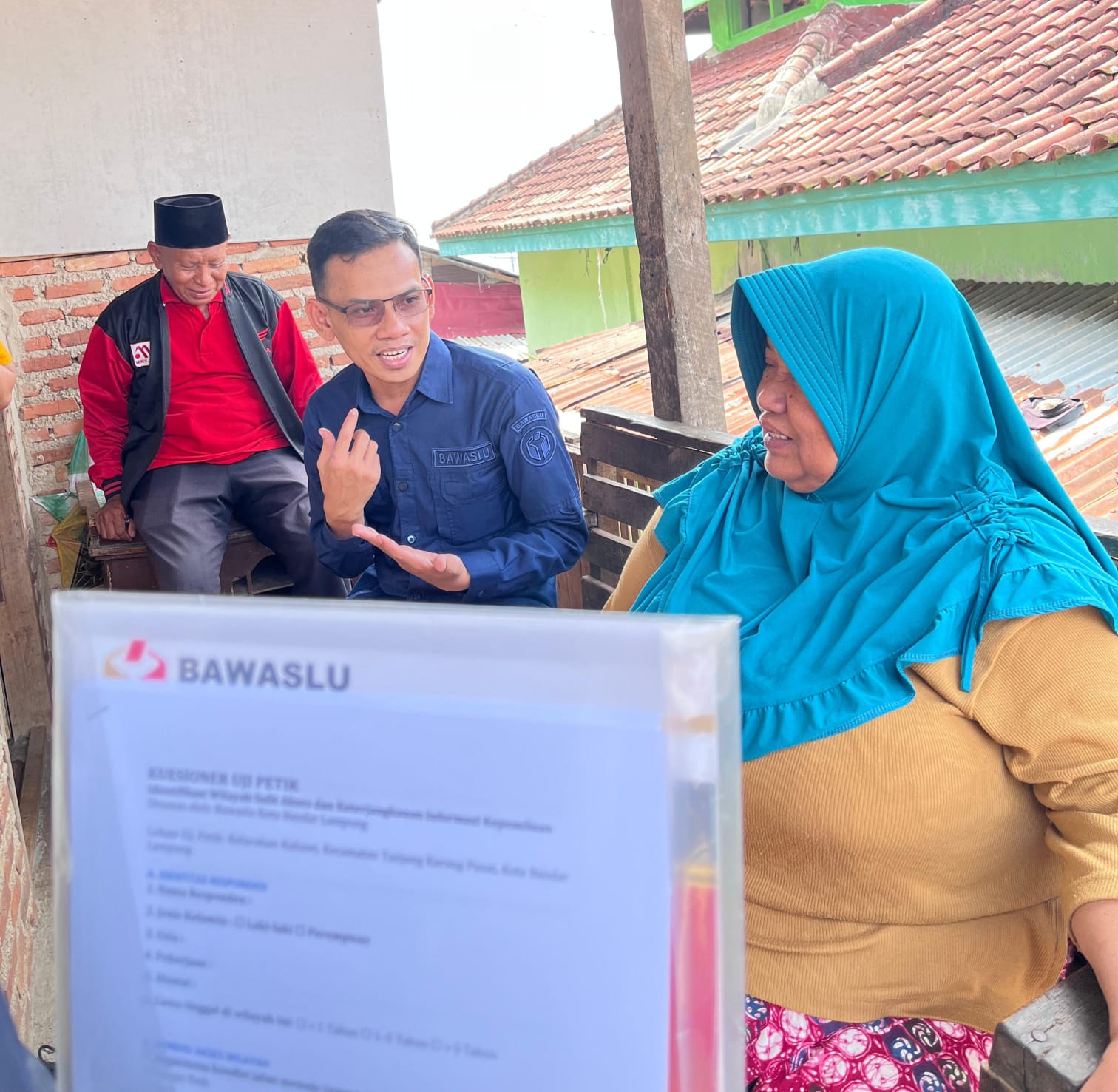 Bawaslu Kota Bandar Lampung Laksanakan Uji Petik Data Pemilih di Kelurahan Kali Awi