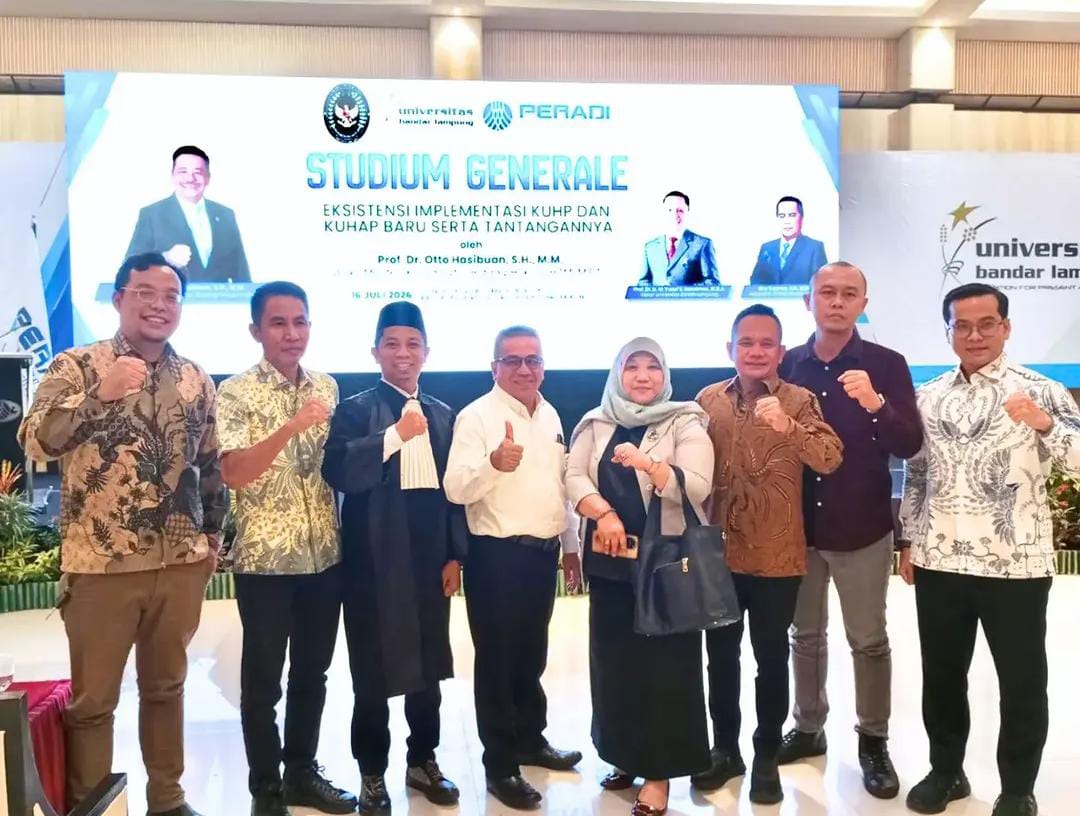 Anggota Bawaslu Kota Bandar Lampung Hadiri Studium Generale Bahas Implementasi KUHP dan KUHAP Baru