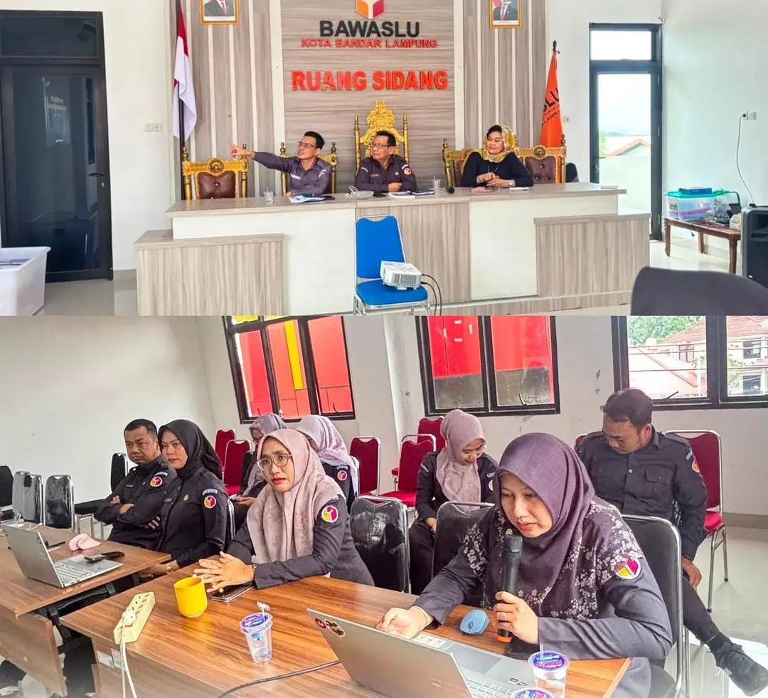 Bawaslu Kota Bandar Lampung Gelar Rapat Evaluasi Pelaksanaan Anggaran Semester I Tahun 2026 untuk Perkuat Tata Kelola Keuangan yang Akuntabel