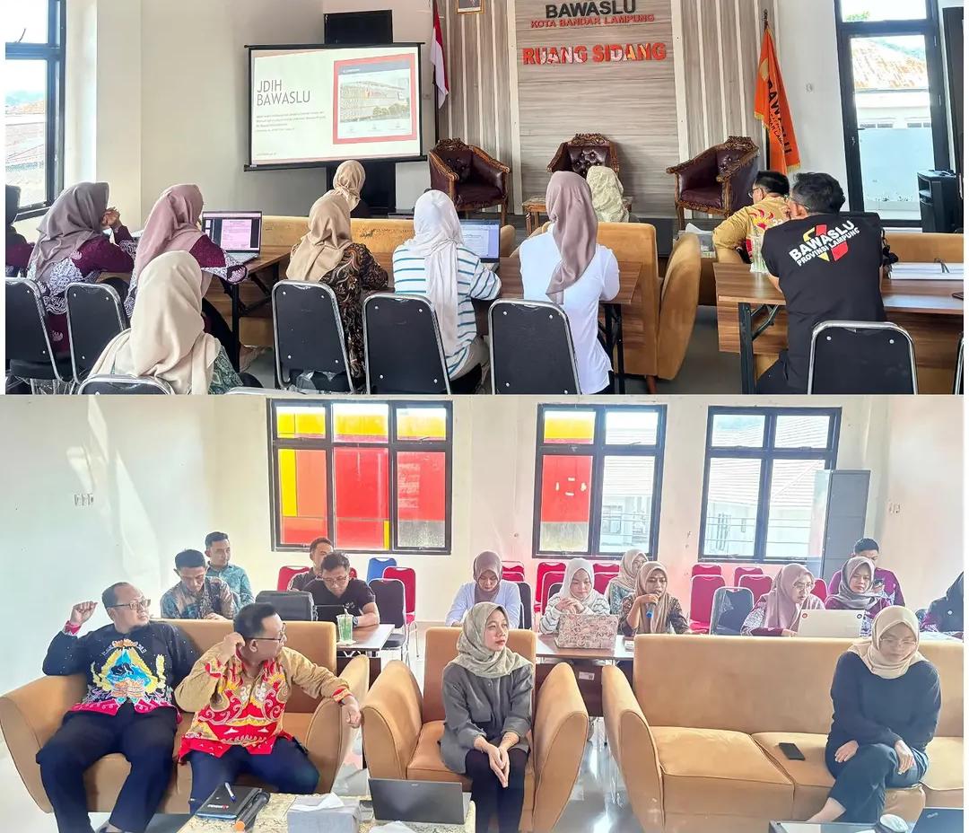 Bawaslu Kota Bandar Lampung Perkuat Tata Kelola JDIH untuk Tingkatkan Layanan Informasi Hukum