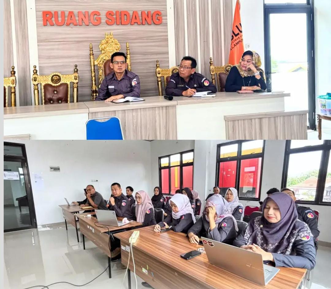 Bawaslu Kota Bandar Lampung Gelar Rapat Evaluasi Kinerja dan Sinkronisasi Program Kerja