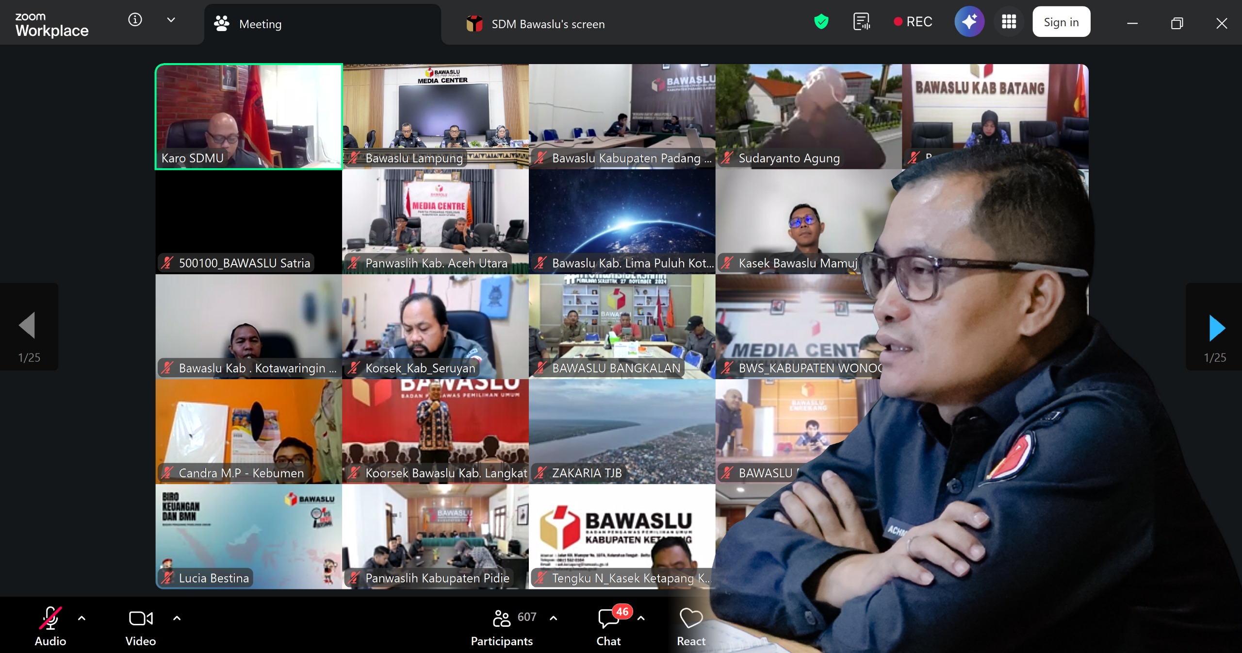 Bawaslu Lampung Ikuti Pembinaan Dan Evaluasi Sekretariat Bawaslu Seluruh Indonesia
