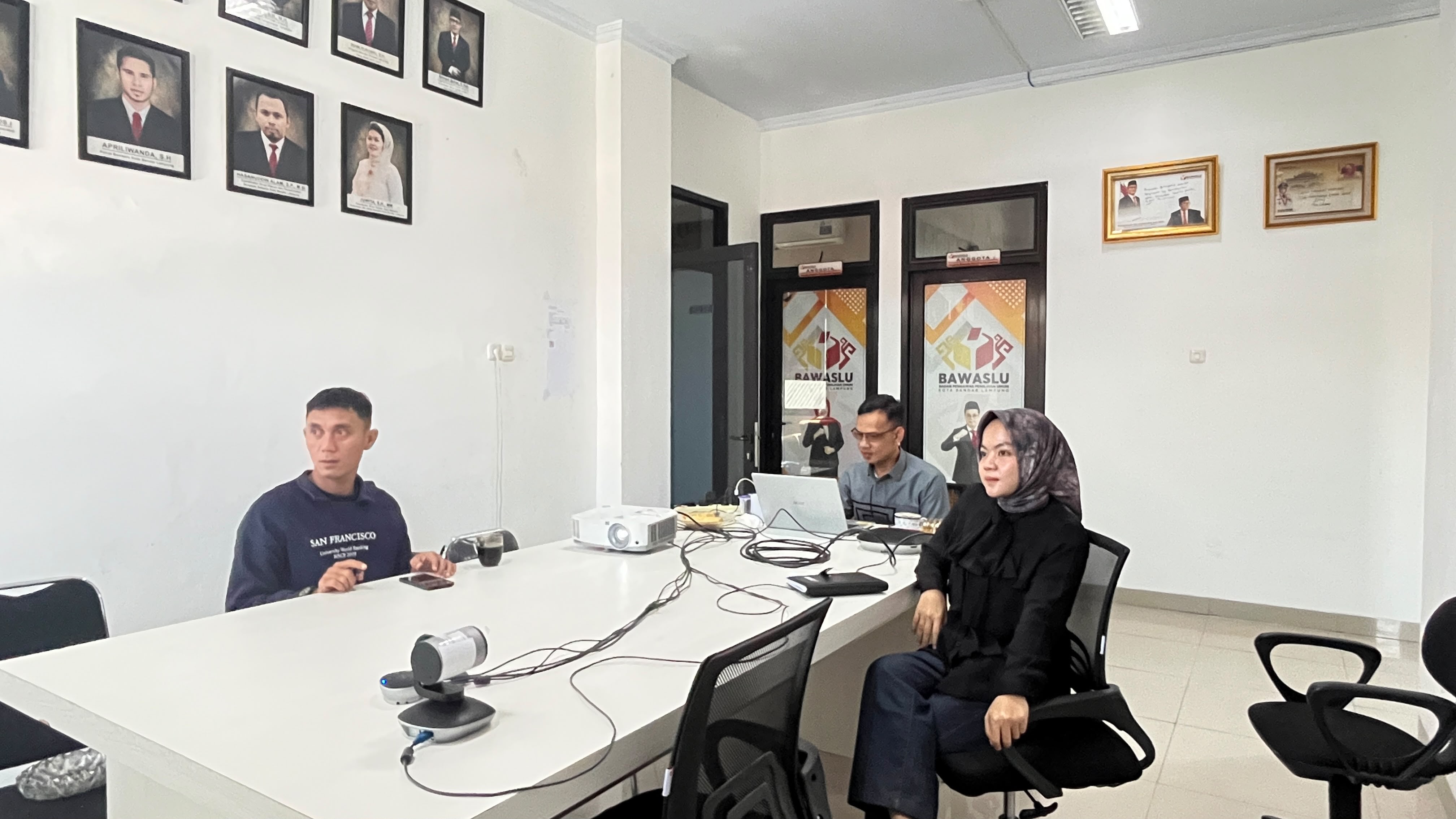Bawaslu Bandar Lampung Ikuti Rapat Persiapan Uji Petik Pemutakhiran Data Pemilih Berkelanjutan