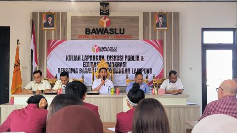 MoU Bawaslu Bandar Lampung dan Fakultas Hukum UTB, Mahasiswa Dapat Pembelajaran Langsung Pengawasan Pemilu