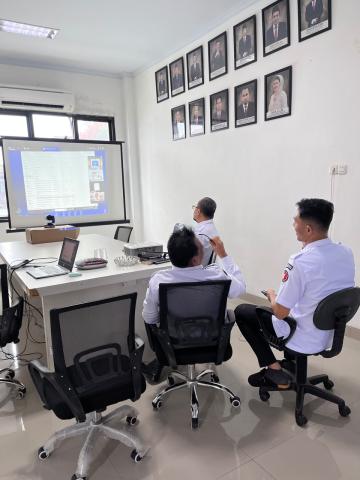 Bawaslu Kota Bandar Lampung Ikuti evaluasi Pemantauan Publikasi Media Sosial dan Pemberitaan Triwulan II Tahun 2026