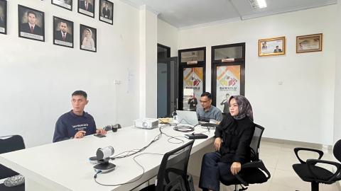 Bawaslu Bandar Lampung Ikuti Rapat Persiapan Uji Petik Pemutakhiran Data Pemilih Berkelanjutan