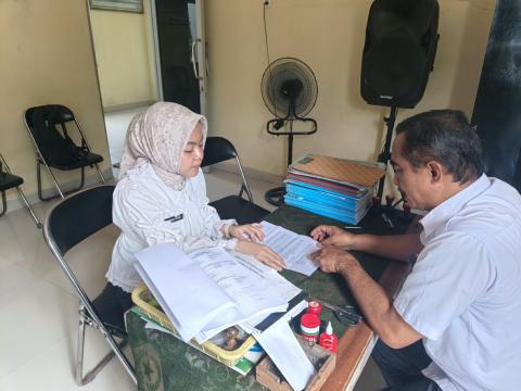 Bawaslu Bandar Lampung Lakukan Uji Petik Data Pemilih Berkelanjutan di Karang Maritim