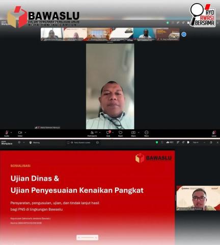 Bawaslu Kota Bandar Lampung Ikuti Klinik Jabatan Fungsional Vol. 6, Perkuat Kompetensi dan Tata Kelola Kepegawaian