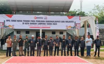 Apel Siaga Gelar Pasukan Bawaslu Kota Bandar Lampung