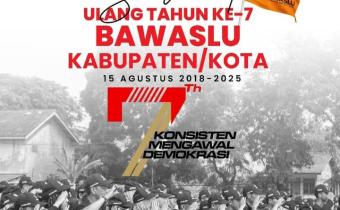 Tujuh Tahun Konsisten Mengawal Demokrasi, Bawaslu Kota Bandar Lampung Teguhkan Komitmen Integritas dan Kepercayaan Publik