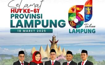 BAWASLU KOTA BANDAR LAMPUNG UCAPKAN SELAMAT HARI ULANG TAHUN KE-61 PROVINSI LAMPUNG