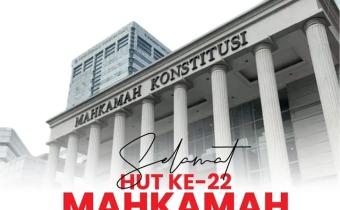 BAWASLU KOTA BANDAR LAMPUNG UCAPKAN SELAMAT HUT KE-22 MAHKAMAH KONSTITUSI: “TEGAKKAN KONSTITUSI, JAGA DEMOKRASI”