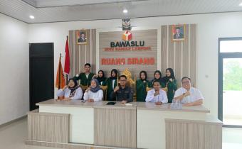 Bawaslu Kota Bandar Lampung Terima Mahasiswa PKL UIN Raden Intan Lampung