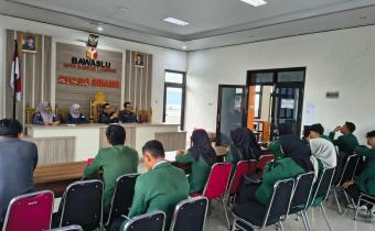 Bawaslu Kota Bandar Lampung Lepas Mahasiswa PKL UIN Raden Intan Lampung Prodi Hukum Tata Negara