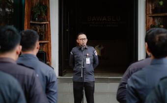 Bawaslu Provinsi Lampung Gelar Apel Rutin Awal Tahun 2026, Tekankan Evaluasi dan Peningkatan Kinerja