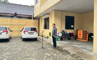 Apel Senin, Bintarawan Ajak Jajaran Perkuat Kinerja Kelembagaan, Pada Bawaslu Kota Bandar Lampung