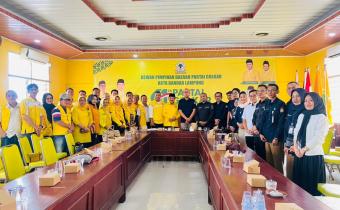 KPU dan Bawaslu Kota Bandar Lampung Jalin Kordinasi dengan DPD II Partai Golkar, Dorong Pemutakhiran Data Parpol Berkelanjutan