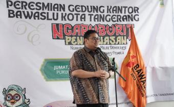 Resmikan Kantor Bawaslu Kota Tangerang, Bagja Harap Pengawasan Semakin Optimal