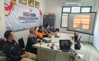 Bawaslu Kota Bandar Lampung Hadiri Kick Off Pendidikan Pengawas Partisipatif (P2P) Tahun 2026 Secara Daring