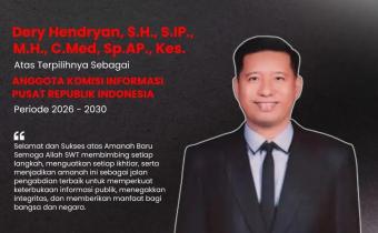 Bawaslu Kota Bandar Lampung Ucapkan Selamat kepada Dery Hendryan atas Terpilihnya sebagai Anggota Komisi Informasi Pusat RI Periode 2026–2030