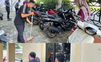 Semangat Gotong Royong Melalui Program Jumpa Berlian, Bawaslu Kota Bandar Lampung Wujudkan Lingkungan Kerja yang Bersih dan Nyaman