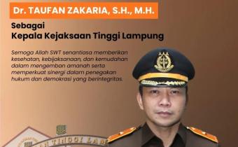 Bawaslu Kota Bandar Lampung Ucapkan Selamat atas Pelantikan Taufan Zakaria sebagai Kajati Lampung