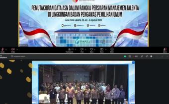 Bawaslu Kota Bandar Lampung Ikuti Pemutakhiran Data ASN dalam Persiapan Manajemen Talenta