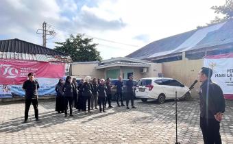 Bawaslu Kota Bandar Lampung Perkuat Disiplin dan Komitmen Kerja melalui Apel Senin Pagi